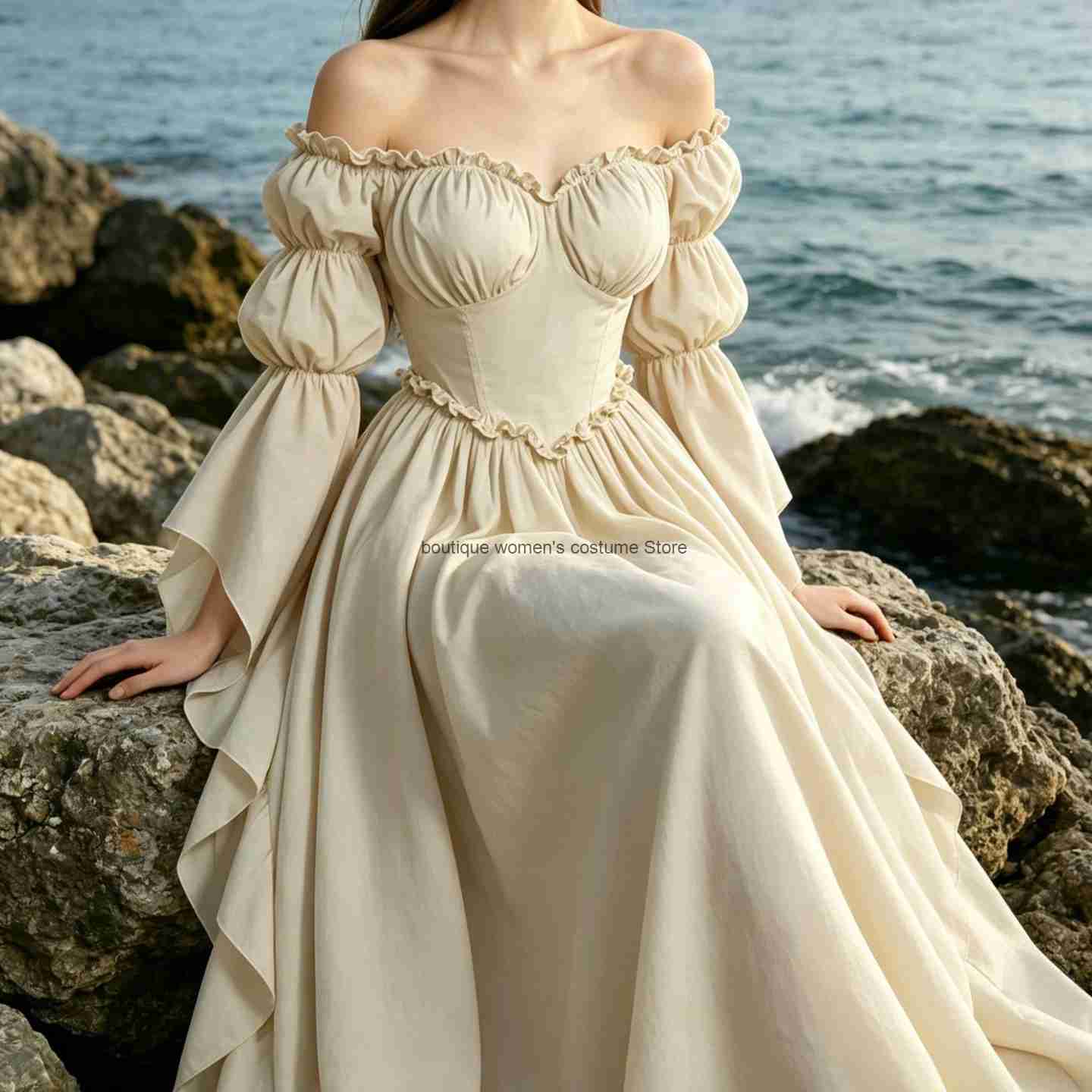 Medieval Renaissance Dress Women - Novo vestido medieval renascentista para mulheres,