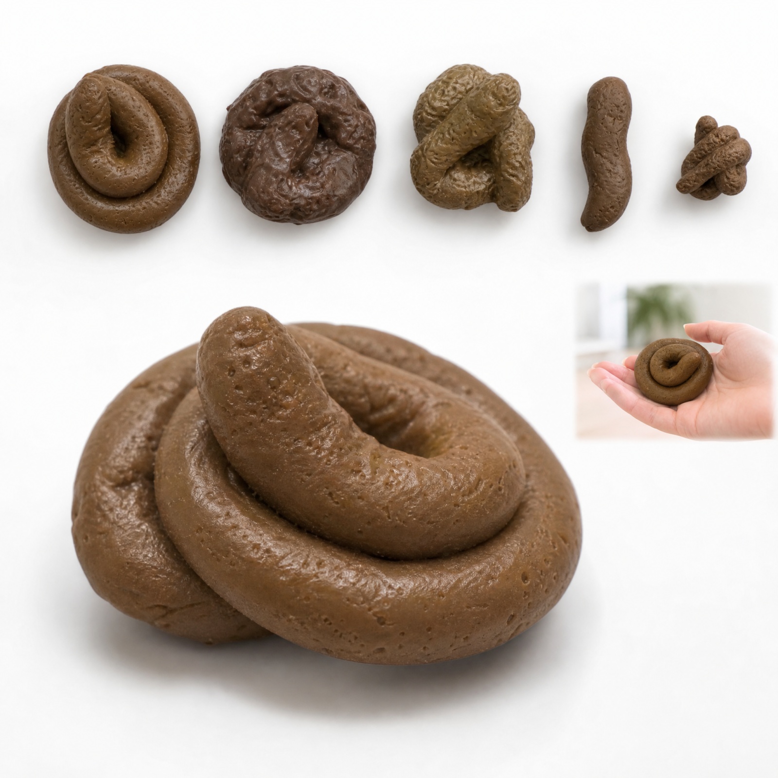 Fake Poop Gag Gift - Cocô Falso Realista de Plástico Macio