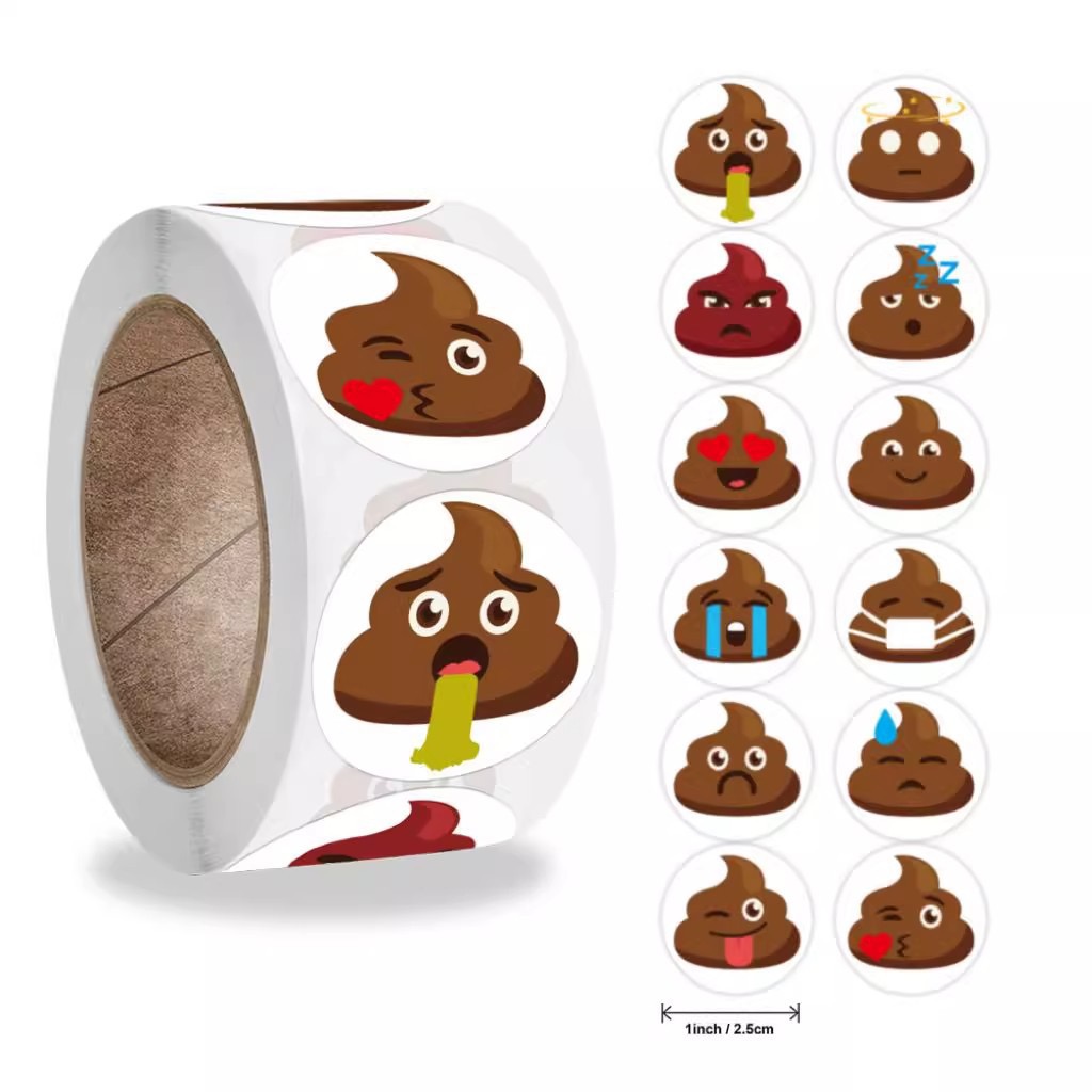 Prank Toys - 100-500 pçs engraçado cocô dos desenhos