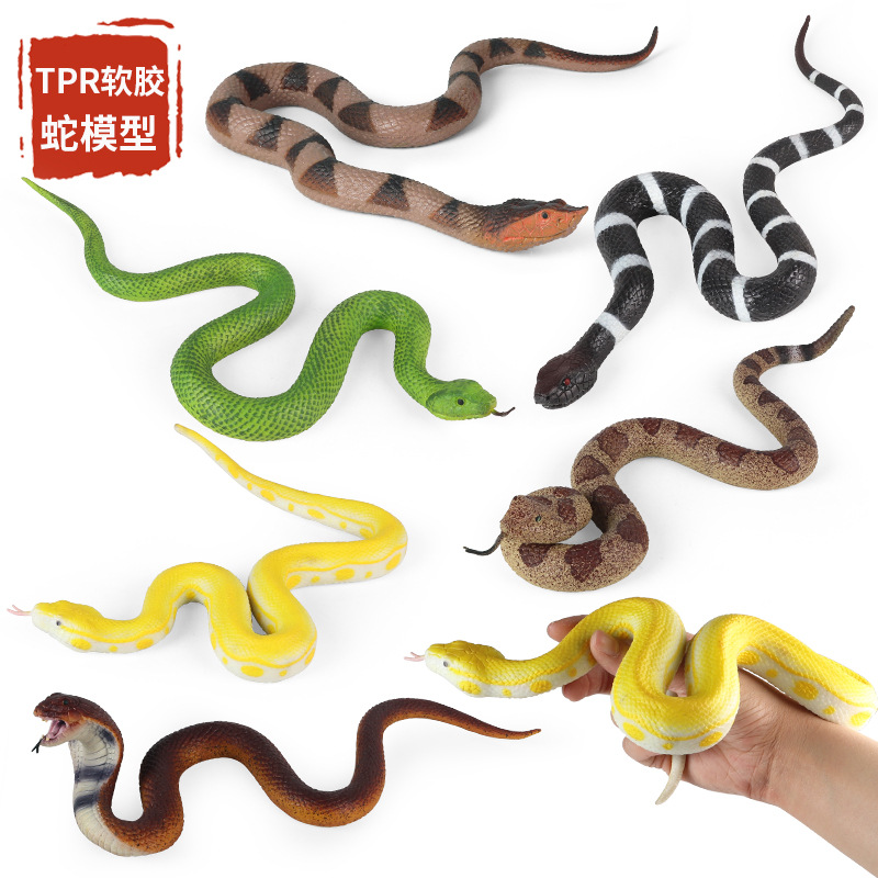 Prank Toys - Simulação Borracha Macia Animal, Golden Python,