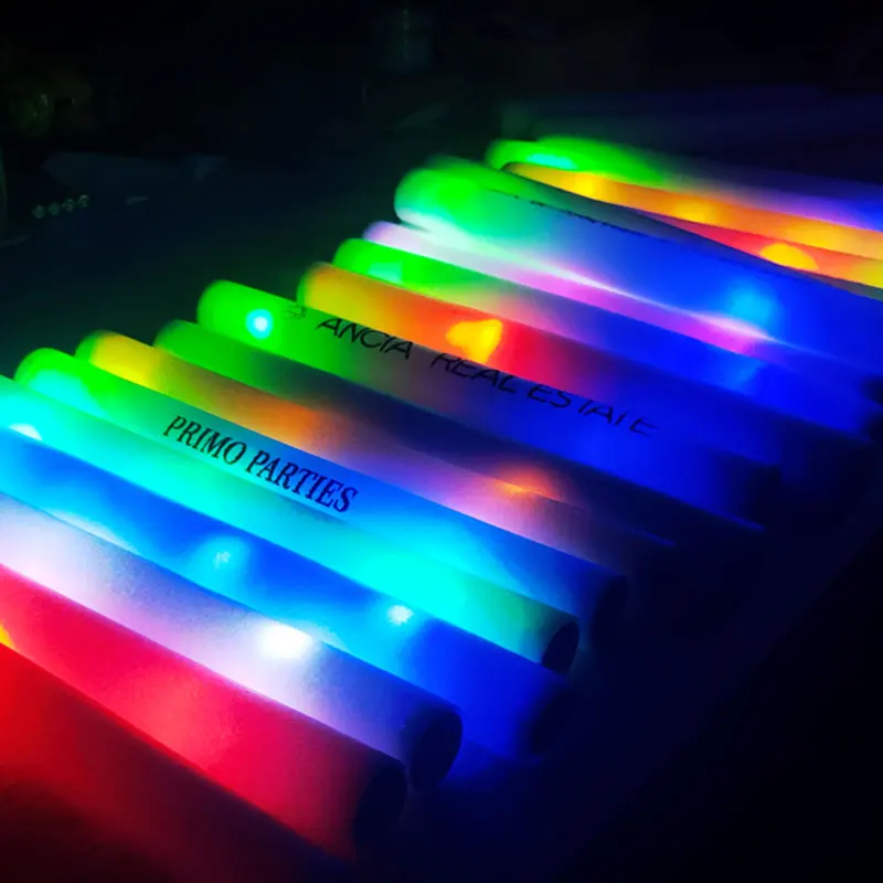 Flashing Led Foam Sticks Party - Bastões de Espuma LED Personalizados com