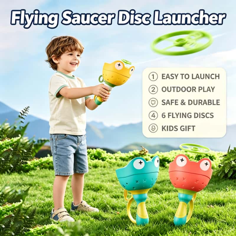 Novelty Gifts - Brinquedo Voador Disco Voador Lançador UFO