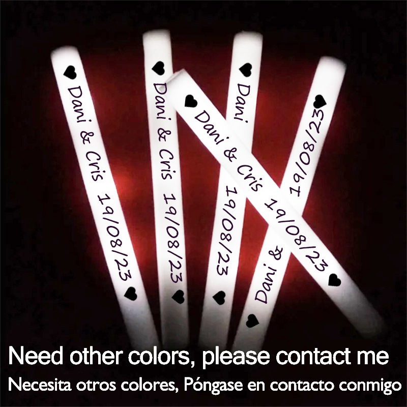 Flashing Led Foam Sticks Party - 60/100/500 pçs led brilho varas personalizado