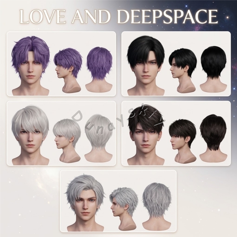 Anime Cosplay Wig Heat Resistant - Peruca Cosplay Love And Deepspace ​