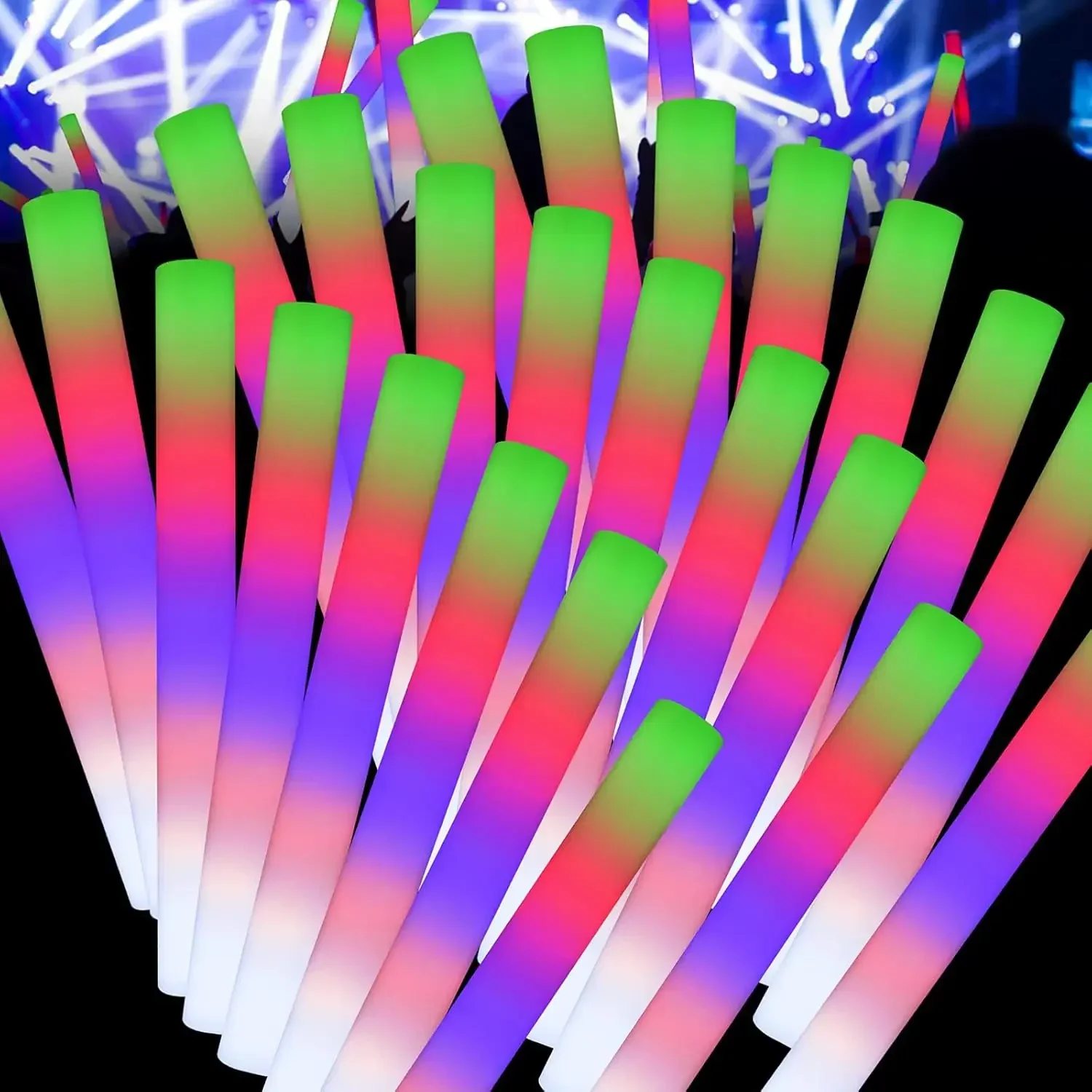 1Z-50PCS Bastões de Espuma LED - Flashing Led Foam Sticks Party avaliação e preço