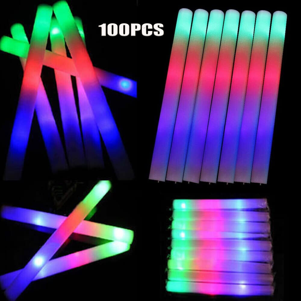 Bastões de espuma com luz LED, - Flashing Led Foam Sticks Party avaliação e preço