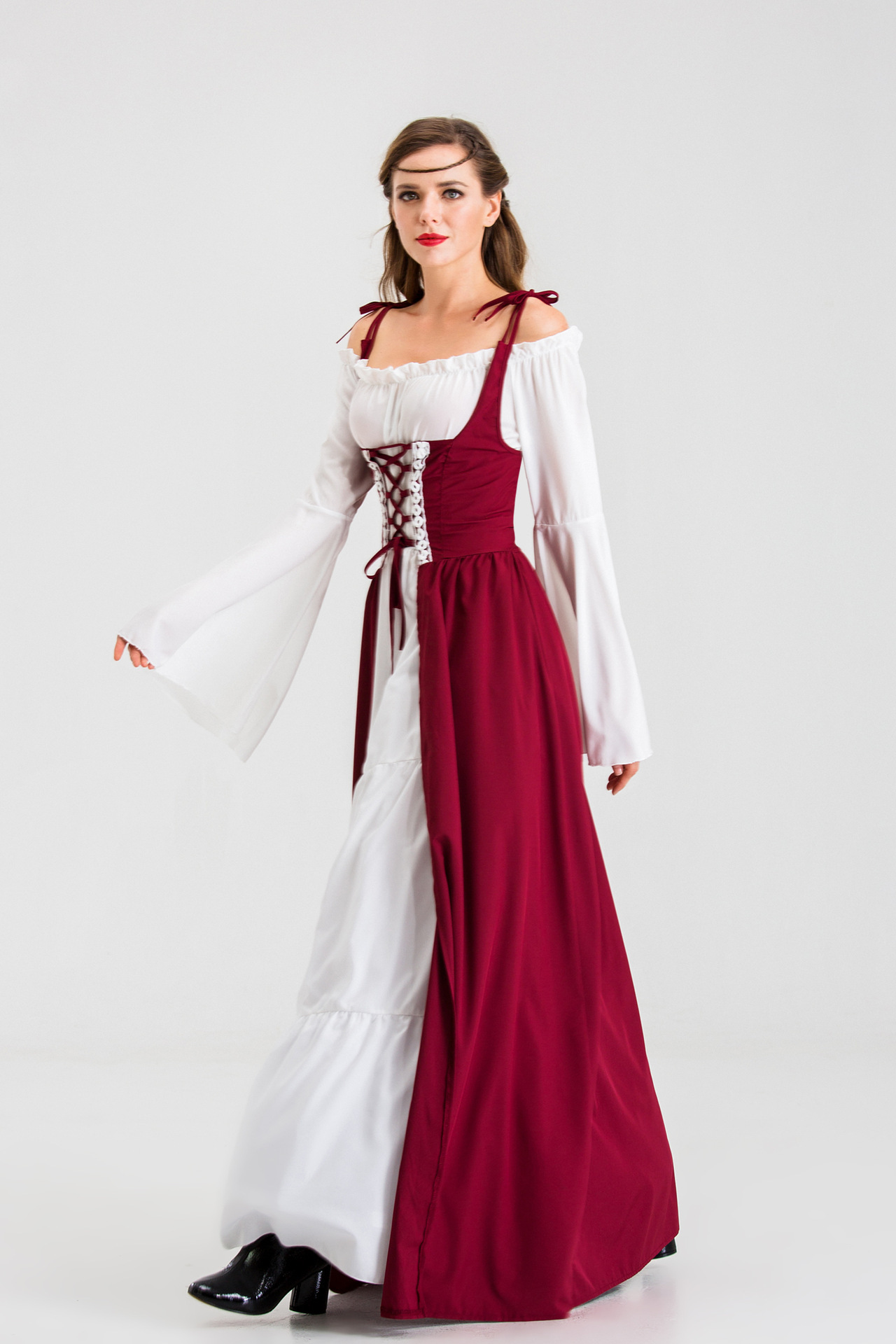 Senhora medieval vestido de pr - Medieval Renaissance Dress Women avaliação e preço