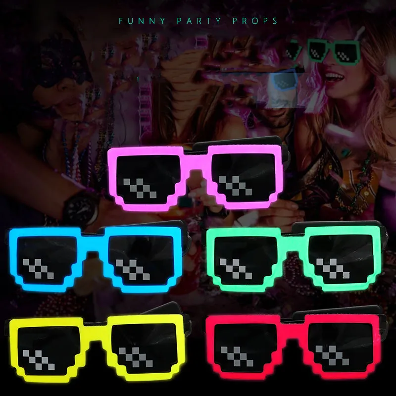 Óculos de sol com led sem fio, - Glow In The Dark Party Glasses avaliação e preço
