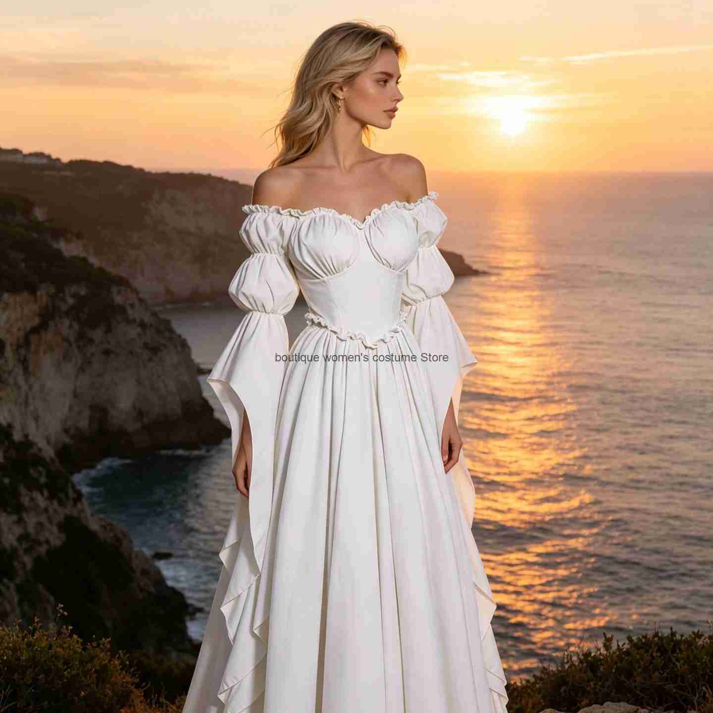 Novo vestido medieval renascen - Medieval Renaissance Dress Women avaliação e preço