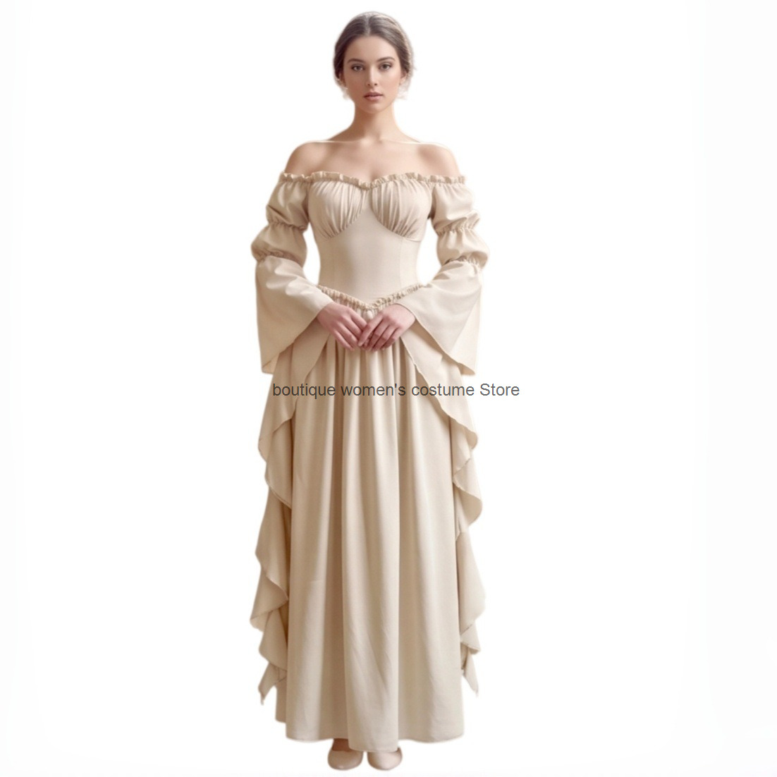 Novo vestido medieval renascen - Medieval Renaissance Dress Women avaliação e preço