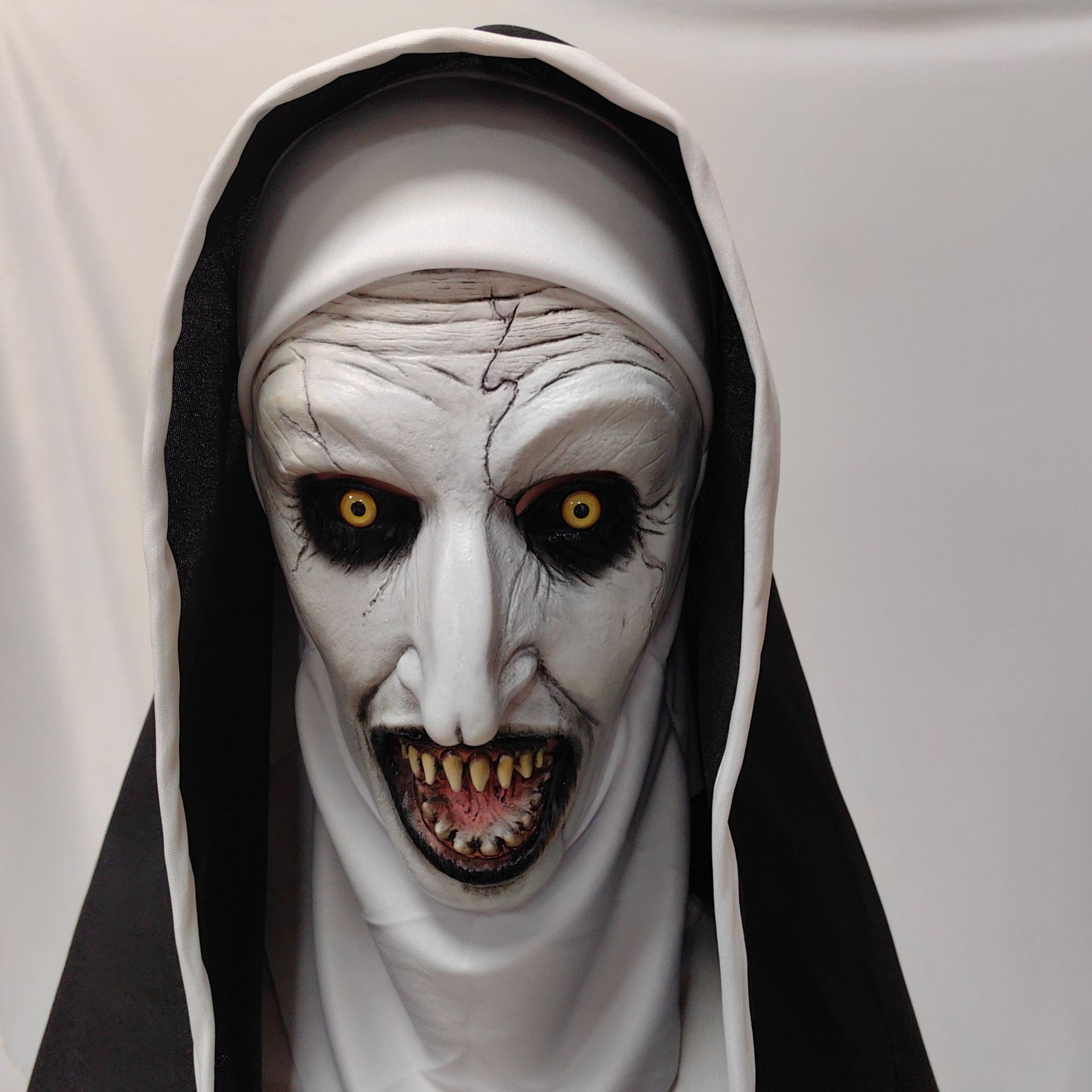 Halloween assustador freira má - Led Purge Mask Halloween avaliação e preço