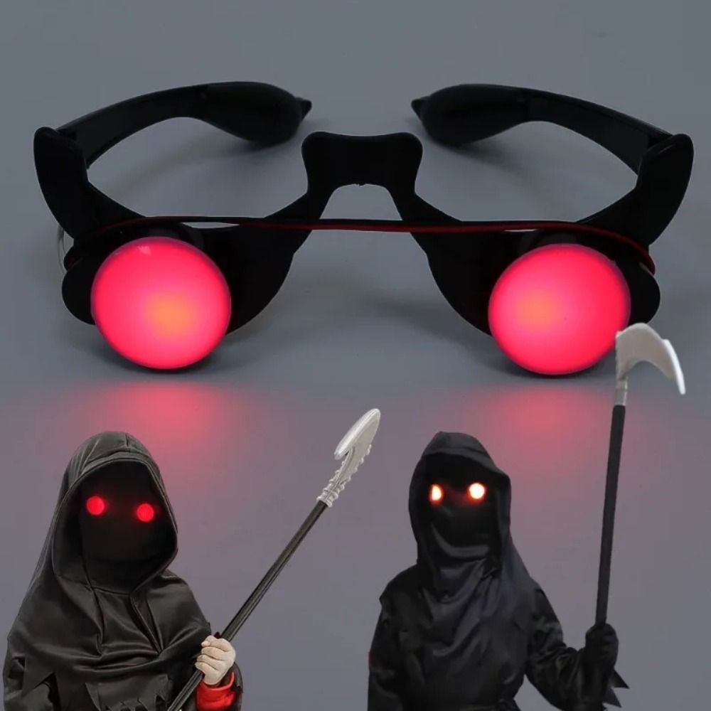 E9 Óculos de Olhos Vermelhos d - Glow In The Dark Party Glasses avaliação e preço