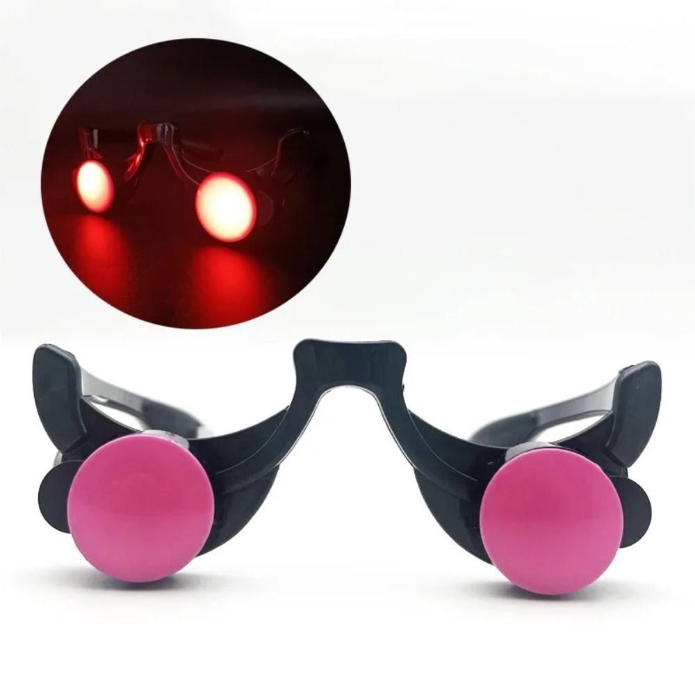 E9 Óculos de Olhos Vermelhos d - Glow In The Dark Party Glasses avaliação e preço