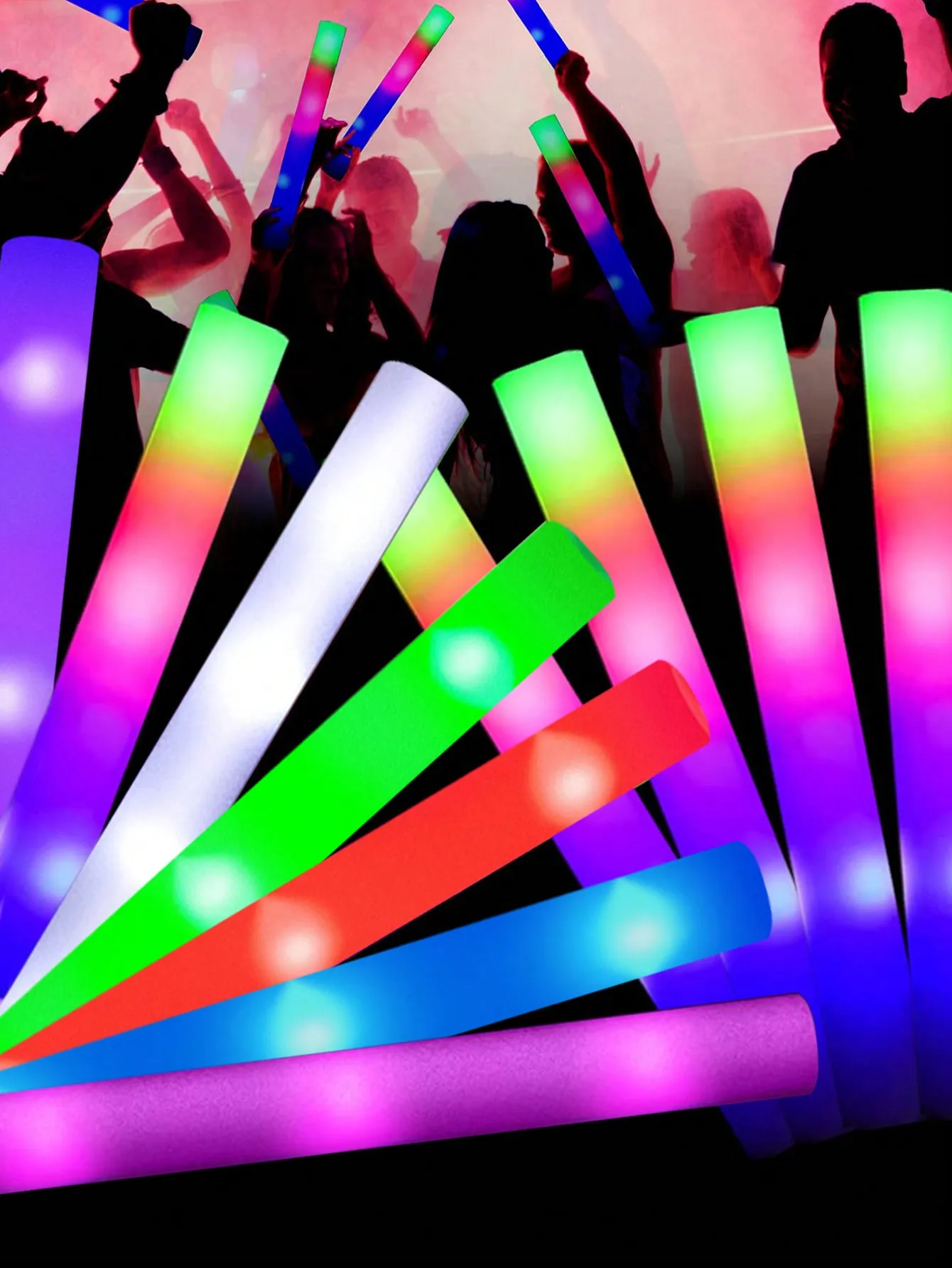 20/30 unidades de Bastões de E - Flashing Led Foam Sticks Party avaliação e preço