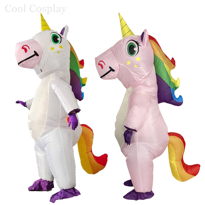 Fantasia Inflável de Unicórnio - Inflatable Dinosaur Costume Adult avaliação e preço