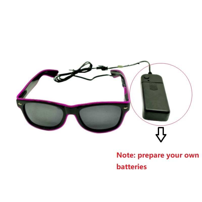 Novos óculos led luzes rave fe - Glow In The Dark Party Glasses avaliação e preço