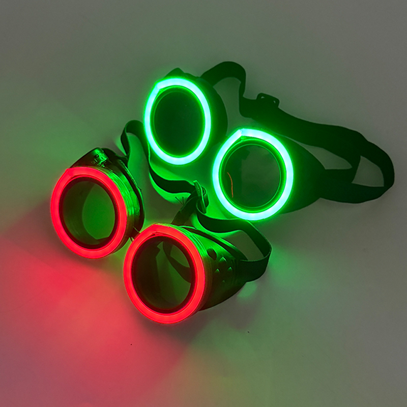 Óculos luminosos LED redondos  - Glow In The Dark Party Glasses avaliação e preço