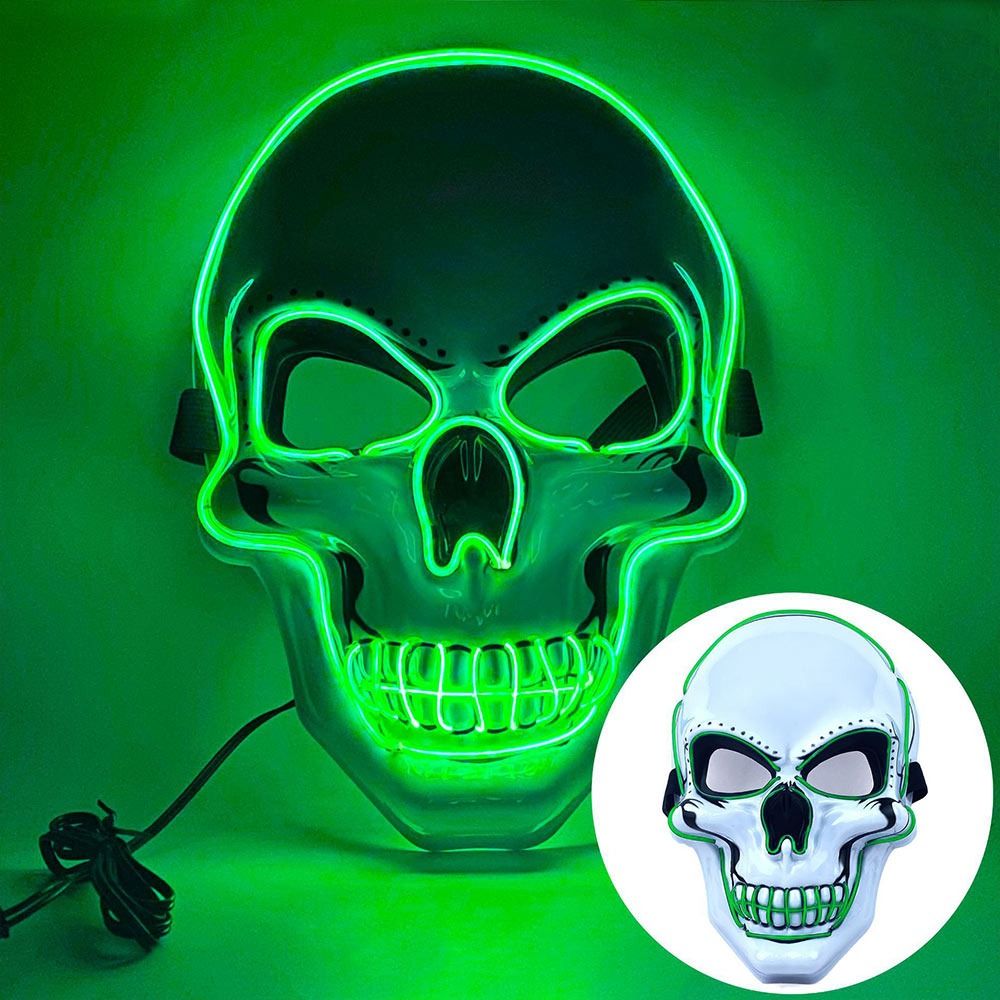 Máscara de Caveira de Hallowee - Led Purge Mask Halloween avaliação e preço