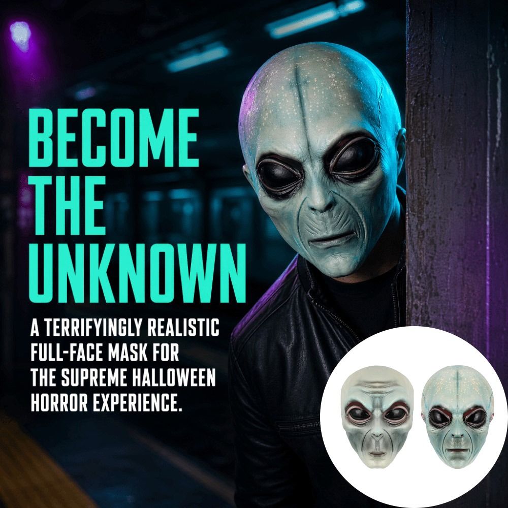 Máscara Alienígena de Látex Ve - Latex Alien Mask Realistic avaliação e preço