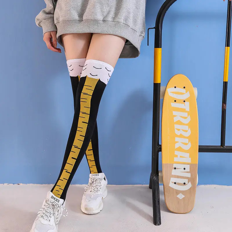 1/2/3 pçs engraçado pata de fr - Funny Chicken Leg Socks avaliação e preço