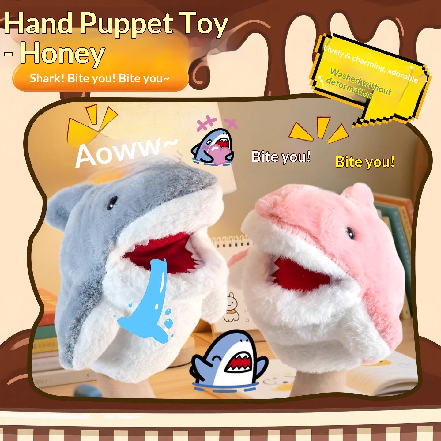 Fantoches de Tubarão de Pelúci - Prank Toys avaliação e preço