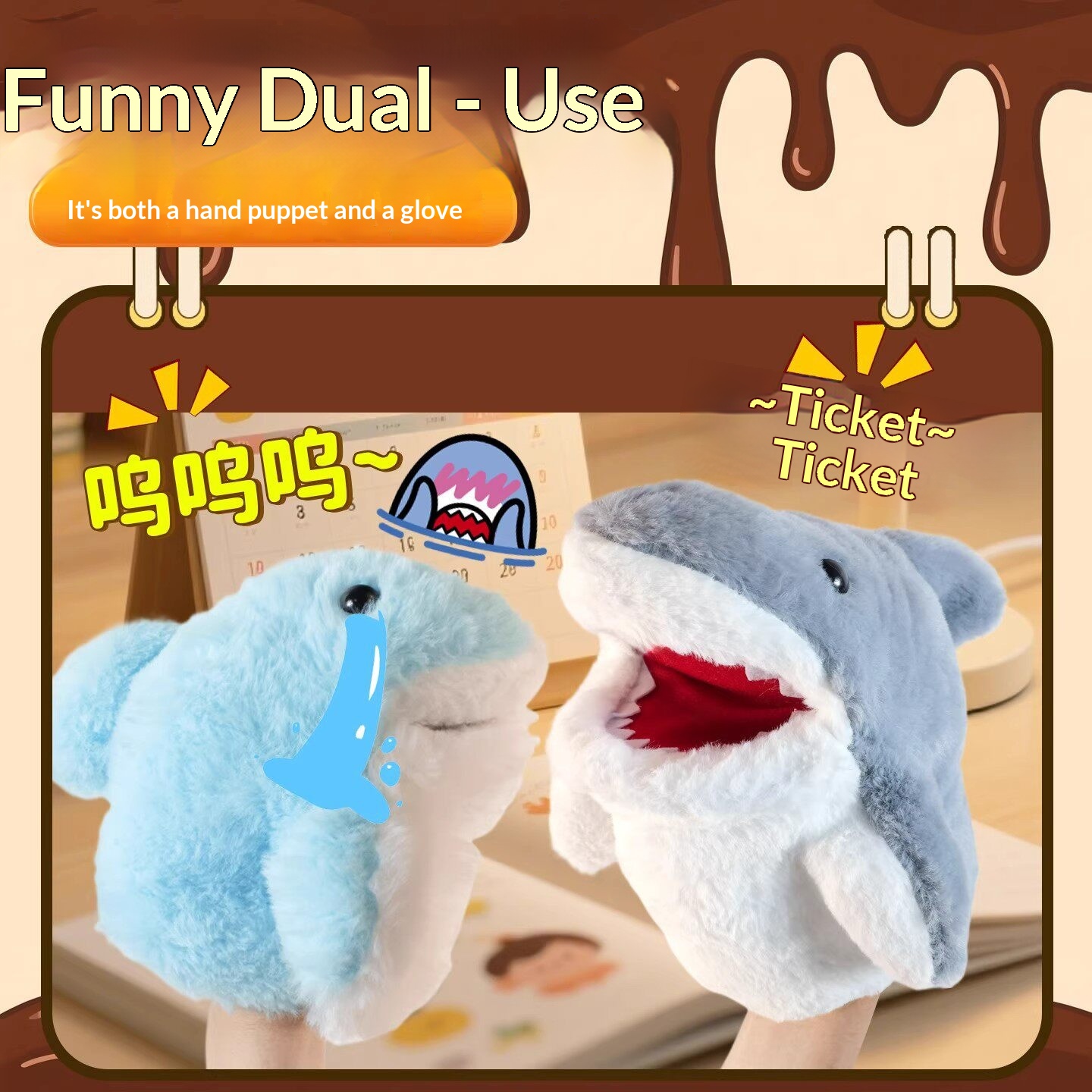 Fantoches de Tubarão de Pelúci - Prank Toys avaliação e preço