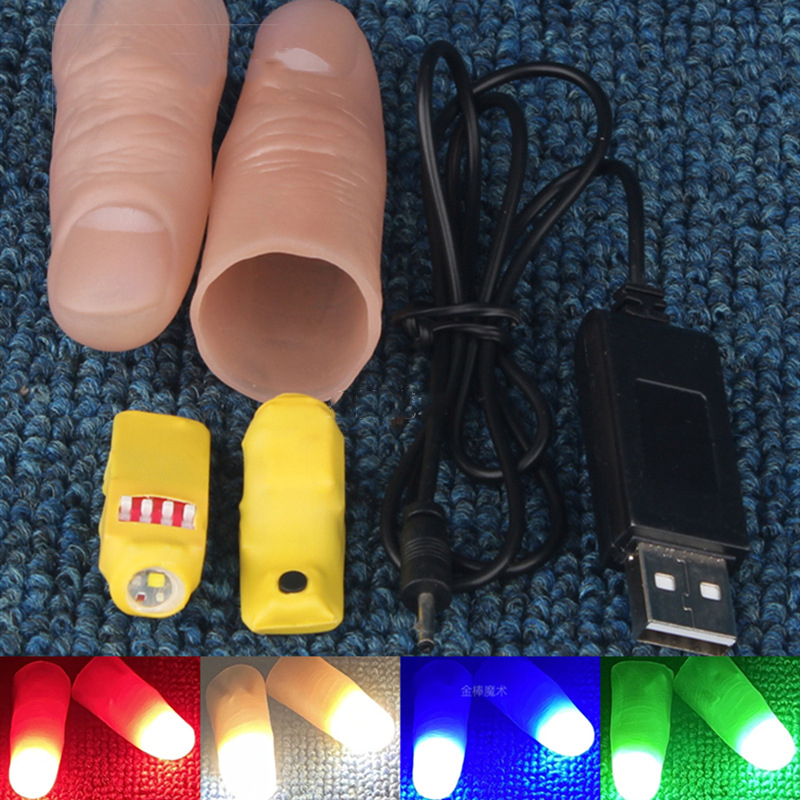 Conjunto de par de luz profiss - Thumb Tip Magic Trick Set avaliação e preço