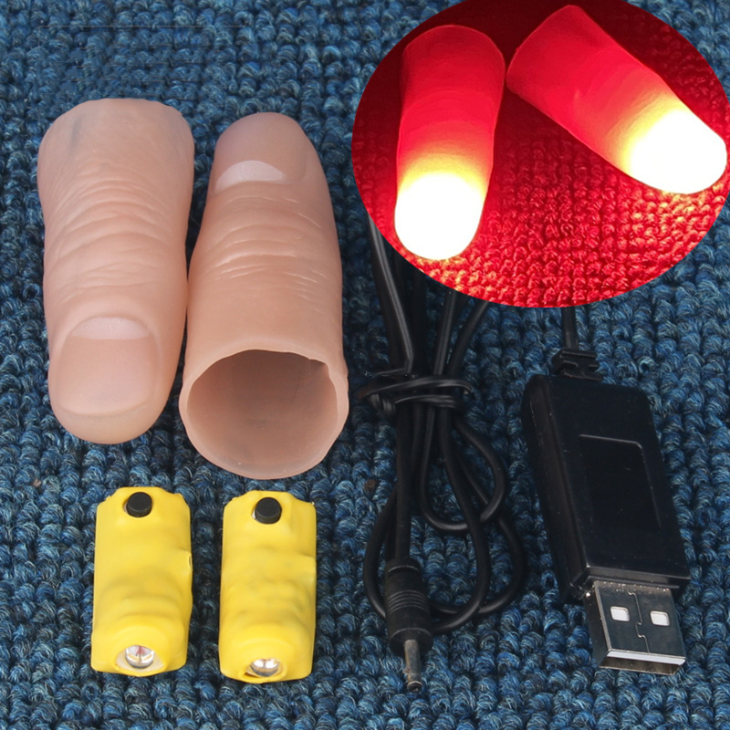 Conjunto de par de luz profiss - Thumb Tip Magic Trick Set avaliação e preço