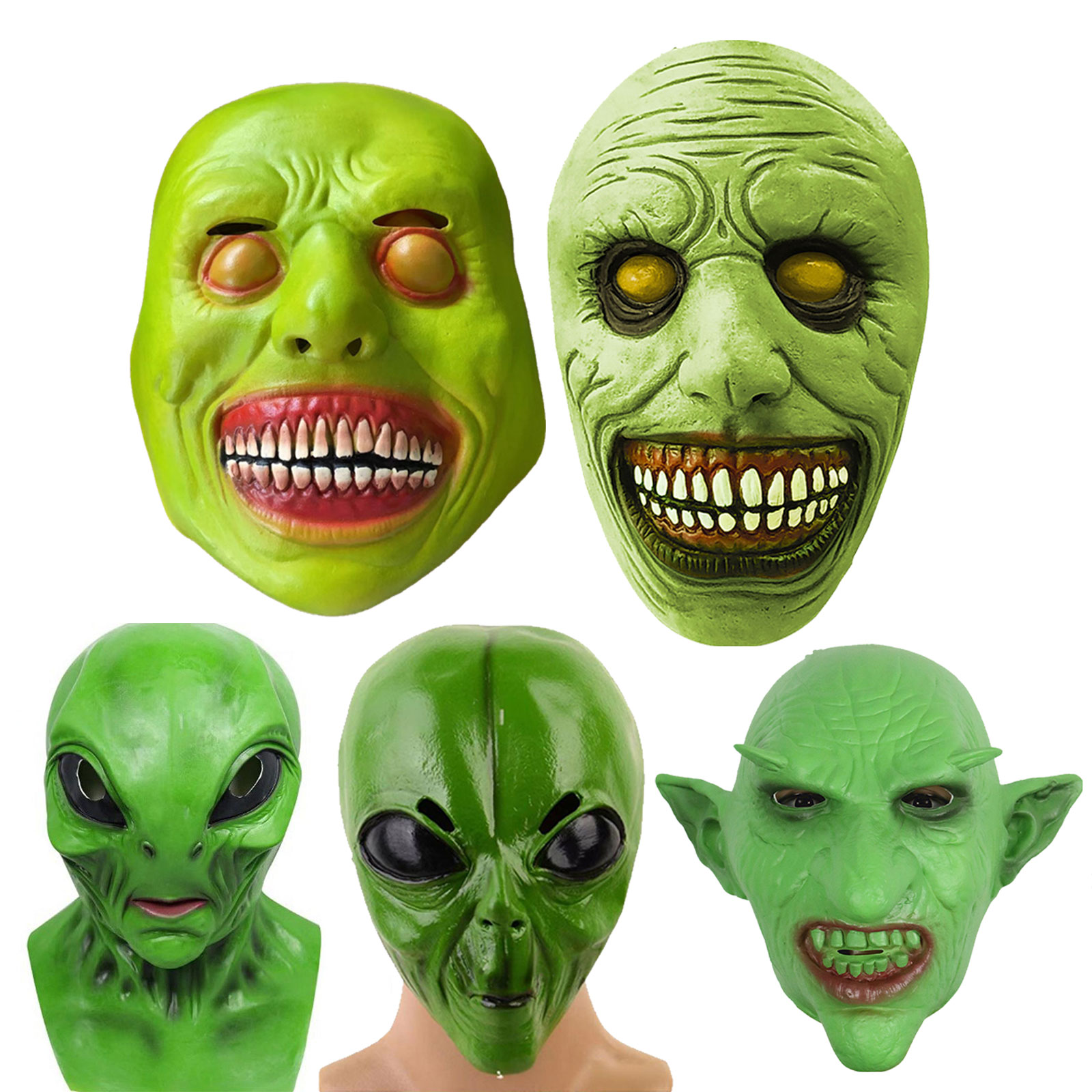 Halloween alienígena máscara r - Latex Alien Mask Realistic avaliação e preço
