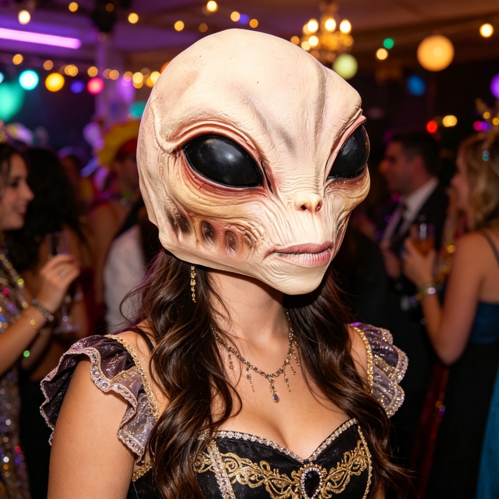 Máscara Alienígena de Hallowee - Latex Alien Mask Realistic avaliação e preço