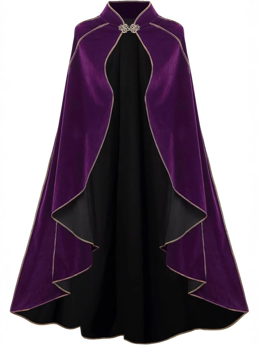 Capa Medieval de Pelúcia com A - Medieval Renaissance Dress Women avaliação e preço