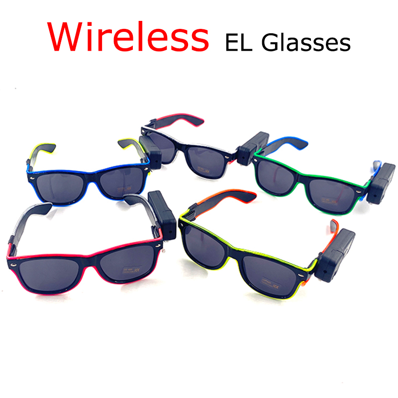 Óculos de sol led sem fio, ócu - Glow In The Dark Party Glasses avaliação e preço